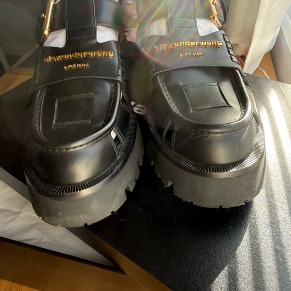 Alexander Wang Black carter cage leather sandals - Picture 12 of 14